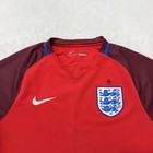 Nike England National Team Jersey Mens Medium Red Soccer Dri-fit Crest Shirt