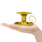 Candle Holders     2pcs Gold Retro Iron Taper Candlestick Holder 1pack