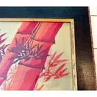 Vintage Matsuhato Brand Bunka Bamboo Embroidery Framed