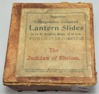 Jackdaw Of Rheims Antique Boxed Set Of 12 Magic Lantern Slides C1890