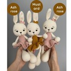 Bunny Plush Toy Handmade Bunny Stuffed Animal Crochet Baby Gift  Doll  Knitinby