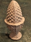 Vintage Cast Iron Pine Cone Architectural Finial 3 Lbs - 5 1 4  Tall - 3 Lbs 