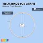 Metal Rings For Crafts  Macrame  And Dream Catchers  6 In  Gold  16 Pack 