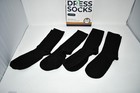 Pembrook Men   s Diabetic Dress Socks  Black  4 Pairs  Large  Odor Free  Nwt