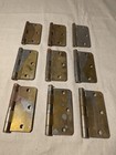 Stanley Door Hinges Patina Vintage Made In Usa Lot Of 9 Metal Exterior Interior