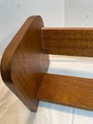 Vintage Hard Wood Tabletop Book Rack Stand Disassemble Trough Shelf 25 5 