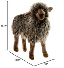 Hansa Sheep Mama Plush Stuffed Animal  14-inches  Black Fast Ship