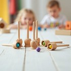 Wooden Ball And Cup Toy Classic Skill Game Non Toxic Toy Birthday Gift For Kids