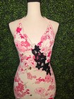 Vintage Y2k 90s Floral Dress Halter Neck