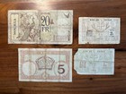 Set Of 4 New Caledonia   Noumea Banknotes 1940s  0397