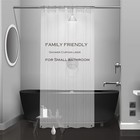 Small Clear Plastic Shower Curtain Liner  36x72 Inch Thin Lightweight Transpa   