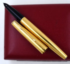 Parker 61 Mark Ii Gold Plate Fountain Pen Argentina F Nib
