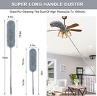 Microfiber Feather Duster With Extendable Pole  100-inch Extra-long Dusters