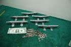 6pcs Vintage Nautical Marine Chrome Brass Boat Ship Cleats 8  Old Boat Salvage