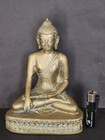 Vintage Brass Thai Buddha Statue Produced Mid 1900s  Stands At 20 Cm High 