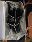 Mulholland Brothers Tote Insulated 6 Wine Bottle Carrier Rare All Brown Leather