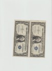 2 Notes 1935 G  1 With Motto   1 Without Motto  One Dollar Silver Certificate