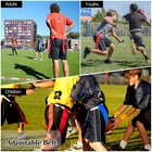 Flag Football Set  8pcs Flag Football Belts With Flags  Easy Tear Away Belt F   