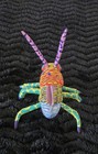 Alebrije Hand-painted Carved   Signed Wood Cricket Folk Art Oaxaco Mexico