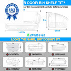  2 Pack  Upgraded 240356402 Refrigerator Door Bin 240356402 Door Bin 2 Pack