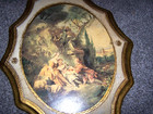 Vintage Italian Florentine Wall Art Gold Gilt Wall Hanging Plaque 18 X 12