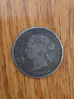 1872-h Canada 25 Cents Silver Queen Victoria