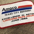 Vintage Amoco Texas City Refinery Patch One Million Safe Hours June 1985