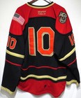 Us Navy Usmc Marines  10 Ice Hockey Team Game Jersey Xl Flag Rebirth Black Red