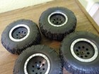 Vintage Monster Truck Set Of 4 Soft Rubber Tires For Parts