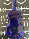 Pairpoint Glass Violin Bottle Rare 2001 Vbca Cobalt Small Violin Bottle
