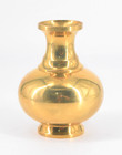 New Vintage Solid Brass Bud Vase 4 25  Hong Kong Nib