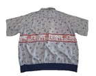 Mens Large Vintage 1950 s Campus Hollywood Styled Gaucho Pullover Shirt Rayon