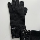 Victoria   s Secret Black Bling Sparkle Knit Soft Gloves Mittens Winter - Vsp3_2