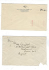Two Great Britain Kgvi Covers With Instructional Markings