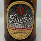 Vtg Strohs Bohemian Beer 12 Oz Stubby Heritage Bottle   Label Empty Barware Deco