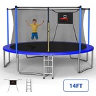 14ft Heavy Duty Sports Fitness Trampoline Indoor Outdoor Recreational Enclosure