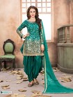 Designer Punjabi Patiala Suits With Dupatta Indian Pakistani Salwar Kameez Dress