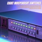 10 Outlet Power Conditioner 3000w 30a Sequencer For Audio Equipment