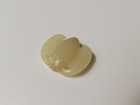 Chinese Qing Dynasty White Jade Carved Bat Bead pendant