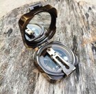 Maritime Marine Antique Solid Brass Kelvin   Hughes 1917 Brunton Compass Vintage