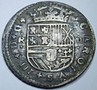1711 Spanish Silver 2 Reales Genuine Antique 1700 s Two Bit Pirate Treasure Coin
