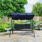 3-seat Outdoor Patio Swing Chair  Weatherproof Hanging Swing Glider Used