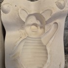 Unbranded Unnumbered Ceramic Slip Mold Piglet Figurine Waving Happy 4 5 Inch