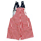 American Flag Shortalls Stars And Stripes Patriotic Bib Overalls Mens Large