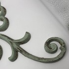Vtg  20   w X 9 5    H - Cast Iron Scroll  Topper  Pediment Architectural Wall Decor