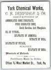 C h  Dempwolf   Co  York Chemical Works Pa Bone Phosphate Victorian Trade Card