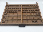 Antique 21 3 4 X 19 1 4 Hamilton Letterpress Printer Drawer Tray Trinket Shelf