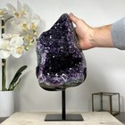 Natural Large Amethyst Geode With Green Jasper Shell  Mws1852