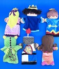 Melissa   Doug Set Of 6 Plush Hand Puppets Prince Princess Knight   Dragon More
