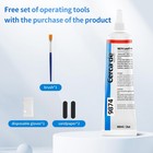 Cerca De Leather Glue permanent   adhesive Clear strong  2 Fl Oz  Clear